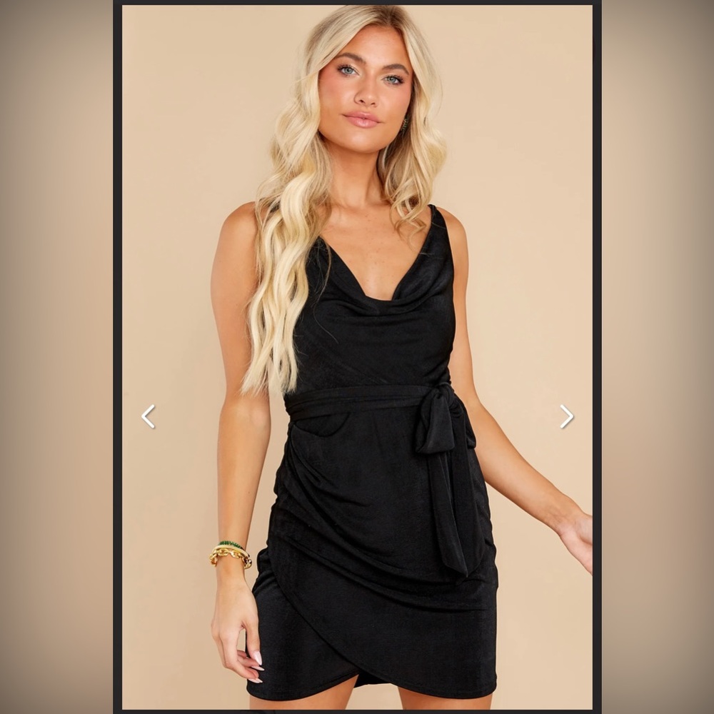 Black Cowl neck Dress